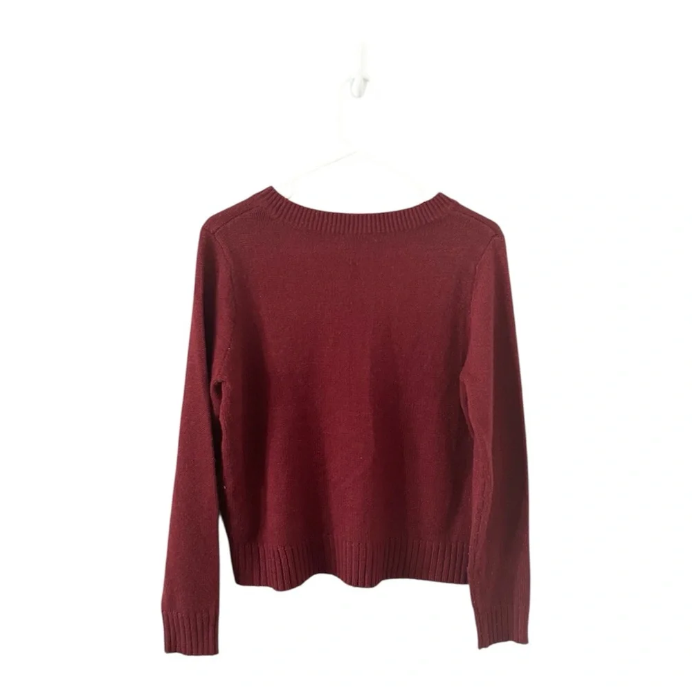 H&M divided burgundy